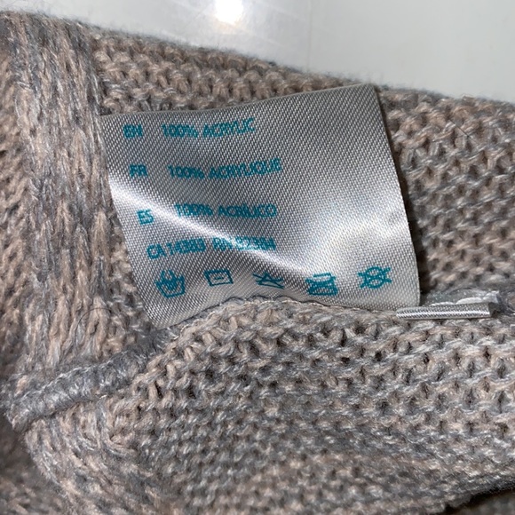 Baby dusty pink and blue circle scarf - Picture 6 of 6